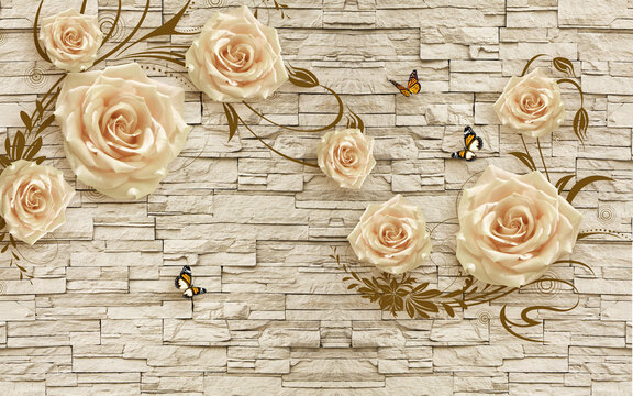 New Design Flower Wall Paper Cheap Price PVC 3D Wallpaper for Interior Wall  Decoration - China Wallpaper, Flocking Wallpaper | Made-in-China.com
