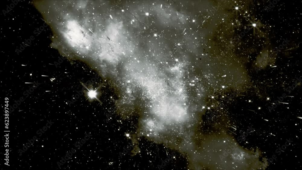 Canvas Prints space 2450: traveling through star fields in space (loop).