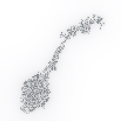 Map of Norway on a white background