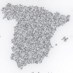 Map of Spain on a white background