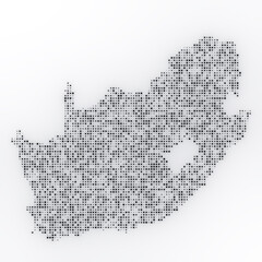 Map of South Africa on a white background
