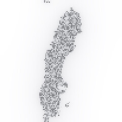 Map of Sweden on a white background