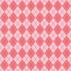 Red Seamless Argyle Pattern