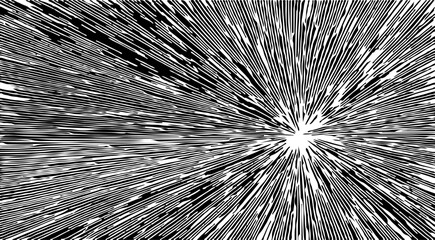 Obraz premium Monochrome texture composed of irregular graphic elements. Distressed uneven grunge background. Abstract vector illustration. Overlay for interesting effect and depth. Isolated on white background.