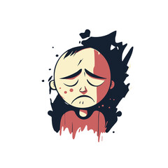 child with hair and eyes