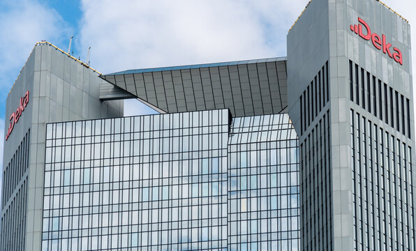 DekaBank headquarters in Frankfurt am Main, Germany. DekaBank is the Wertpapierhaus, Provider of Asset Management and Capital Market Solutions, of the German Savings Bank Finance Group