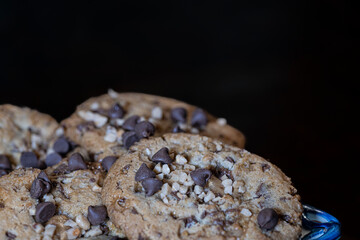 Chocolate chip and toffee chip cookies.
