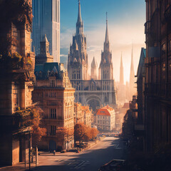 Fototapeta premium Modern city