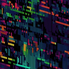 Colorful glitch texture - digtal, retro