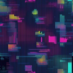 Colorful glitch texture - digtal, retro