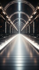 Obraz premium Futuristic Minimalist Framed Art Mockup