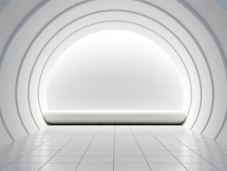 Fototapeta premium Futuristic Minimalist Framed Art Mockup