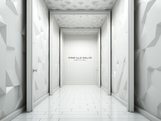 Obraz premium Futuristic Frame Art Mockup