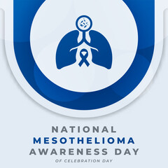 National Mesothelioma Awareness Day Celebration Vector Design Illustration for Background, Poster, Banner, Advertising, Greeting Card