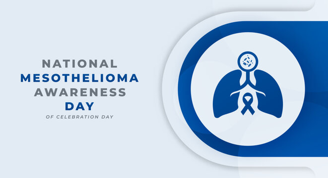 National Mesothelioma Awareness Day Celebration Vector Design Illustration for Background, Poster, Banner, Advertising, Greeting Card