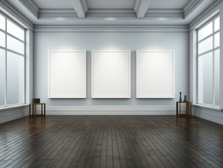 Futuristic AI-Generated Wall Art Mockup