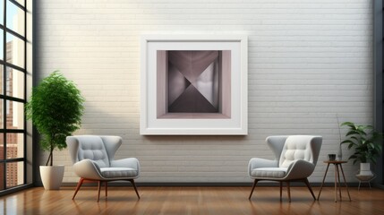 AI-Driven Minimalist Wall Art Mockup