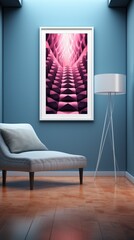 Contemporary AI-Enhanced Wall Art Mockup