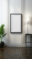 Contemporary AI-Enhanced Wall Art Mockup