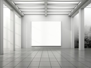 Obraz premium Simulated AI-Generated Wall Art Mockup