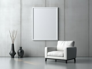 Simulated AI-Generated Wall Art Mockup