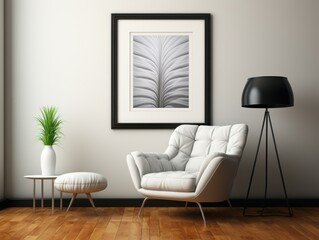 Simulated AI-Generated Wall Art Mockup