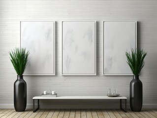 Simulated AI-Generated Wall Art Mockup