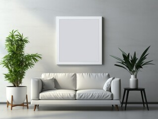 Simulated AI-Generated Wall Art Mockup