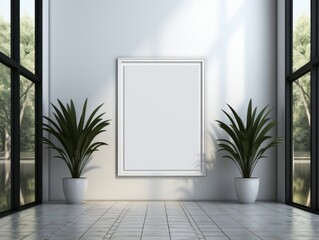 Simulated AI-Generated Wall Art Mockup