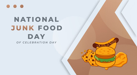 National Junk Food Day Celebration Vector Design Illustration for Background, Poster, Banner, Advertising, Greeting Card