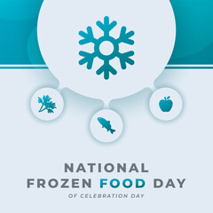 National Frozen Food Day Celebration Vector Design Illustration for Background, Poster, Banner, Advertising, Greeting Card