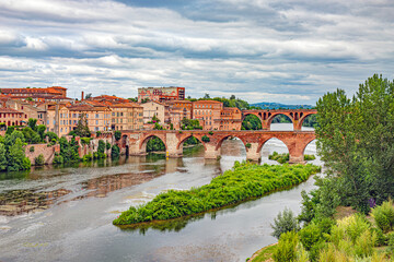 Albi on the Tarn river the red town in south west of France