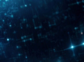 Obraz premium Abstract blue technology hexagonal background