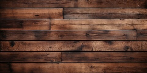 Obraz premium Interlocking wooden planks form a rustic and inviting texture background. Generative AI