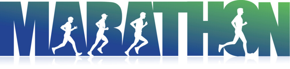 Fototapeta na wymiar Great elegant vector editable marathon graphic logo background design for your marathon championship event 