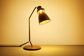 lamp on the table illustration Generative Ai