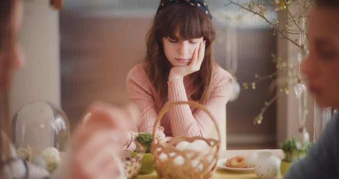 Young Girl at Easter Holidays Portrait