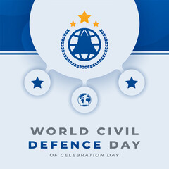 World Civil Defence Day Celebration Vector Design Illustration for Background, Poster, Banner, Advertising, Greeting Card