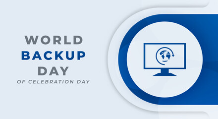 World Backup Day Celebration Vector Design Illustration for Background, Poster, Banner, Advertising, Greeting Card