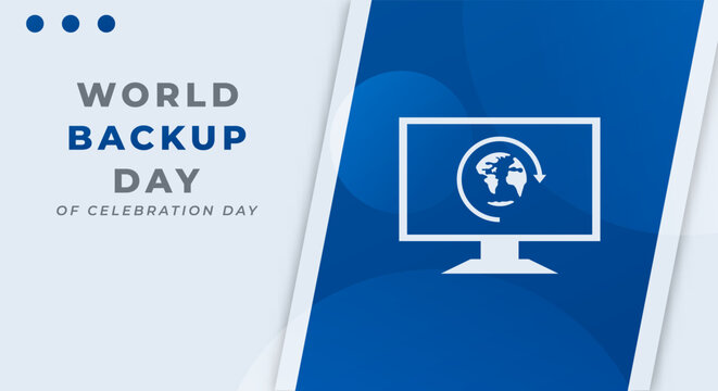 World Backup Day Celebration Vector Design Illustration for Background, Poster, Banner, Advertising, Greeting Card