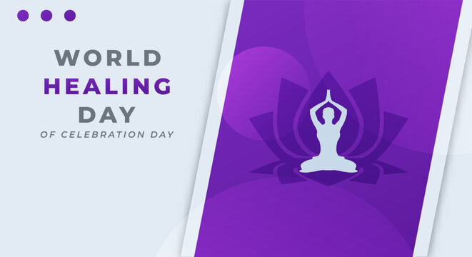 World Healing Day Celebration Vector Design Illustration for Background, Poster, Banner, Advertising, Greeting Card - Powered by Adobe