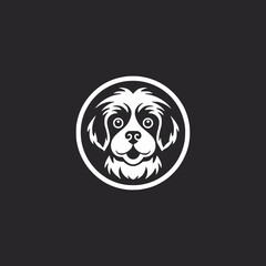 simple dog pet food logo vector illustration template design