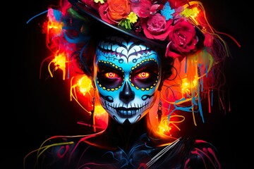 dia de los muertos of calavera catrina | Generative AI