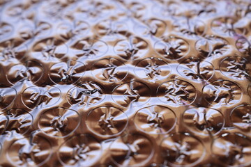 abstract background from silver aluminum foil suitable for background