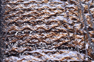 abstract background from silver aluminum foil suitable for background