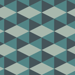 Contemporary geometric pattern. Repeated triangles ornament. Modern geo abstract background. Seamless surface design. Mosaic wallpaper. Digital paper, textile print. Vector illustration