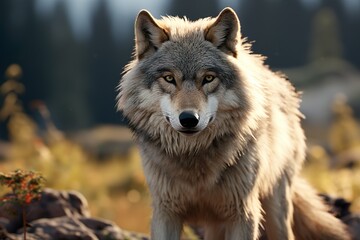 Fototapeta premium Wolf | Generative AI