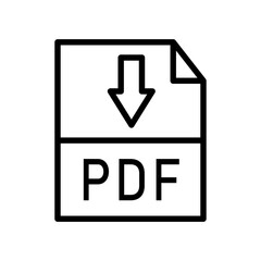 Fototapeta premium PDF icon isolated on background