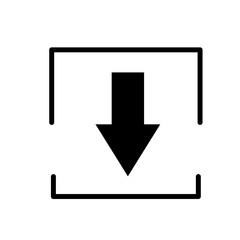 Download icon vector illustration on white background