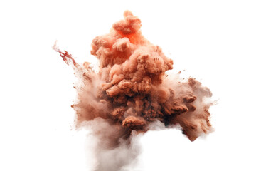 a geothermal geyser eruption captured in super high detail, abstract shape isolated on a transparent background, generative ai